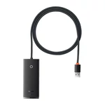 Kép 1/7 - Baseus Lite Series 4 az 1-ben hub, USB - 4x USB 3.0, 1m (fekete)