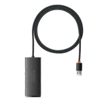 Kép 2/7 - Baseus Lite Series 4 az 1-ben hub, USB - 4x USB 3.0, 1m (fekete)