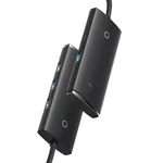 Kép 3/7 - Baseus Lite Series 4 az 1-ben hub, USB - 4x USB 3.0, 1m (fekete)
