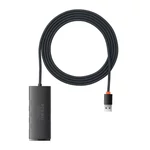 Kép 2/6 - Baseus Lite Series 4 az 1-ben hub, USB - 4x USB 3.0, 2m (fekete)