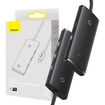 Kép 7/7 - Baseus Lite Series 4 az 1-ben hub, USB-C - 4x USB 3.0 + USB-C, 25cm (fekete)