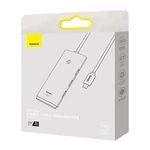 Kép 5/6 - Baseus Lite Series 4 az 1-ben hub, USB-C - 4x USB 3.0 + USB-C, 1m (fekete)