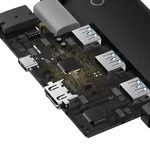 Kép 6/8 - Baseus Lite Series 5 az 1-ben Hub, 3x USB 3.0+USB-C+HDMI (fekete)