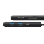 Kép 4/7 - Baseus Lite Series 6 az 1-ben Hub, USB-C-2x USB 3.0+USB-C+HDMI+SD/TF (fekete)