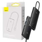 Kép 7/7 - Baseus Lite Series 6 az 1-ben hub, USB-C - 2x USB 3.0 + USB-C PD + HDMI + SD/TF (fekete)