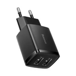 Kép 4/6 - Baseus Compact gyorstöltő, 2x USB, 10.5W (fekete)