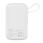Kép 3/6 - Powerbank Baseus Qpow Pro USB-C kábellel, USB-C, USB, 10000mAh, 22.5W (fehér)