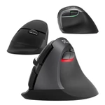 Kép 4/4 - Vezeték nélküli függőleges egér Delux M618Mini DB BT+2.4G 2400DPI (fekete)