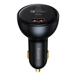 Kép 1/9 - Baseus Qualcomm autós töltő, USB, 2x USB-C, 160W (szürke)
