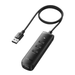 Kép 1/3 - UGREEN CM416 4 az 1-ben  USB 4x USB hub adapter, 0,25m (fekete)