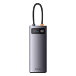 Kép 1/7 - Baseus Metal Gleam Series 7 az 1-ben hub, USB-C - 3x USB 3.0 + HDMI + USB-C PD + VGA + Ethernet RJ45