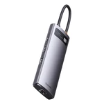 Kép 3/7 - Baseus Metal Gleam Series 7 az 1-ben hub, USB-C - 3x USB 3.0 + HDMI + USB-C PD + VGA + Ethernet RJ45