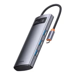 Kép 2/6 - Baseus Metal Gleam Series 4 az 1-ben hub, USB-C - 4x USB 3.0