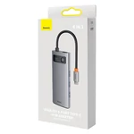 Kép 5/6 - Baseus Metal Gleam Series 4 az 1-ben hub, USB-C - 4x USB 3.0
