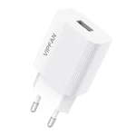 Kép 2/6 - VFAN E01 hálózati töltő, 1x USB, 2,4A + Micro USB kábel (fehér)