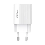 Kép 3/6 - VFAN E01 hálózati töltő, 1x USB, 2,4A + Micro USB kábel (fehér)