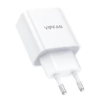 Kép 4/7 - VFAN E04 fali töltő, USB-C, 20W, QC 3.0 + Lightning kábel (fehér)