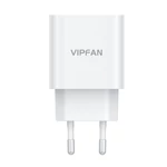 Kép 6/7 - VFAN E04 fali töltő, USB-C, 20W, QC 3.0 + Lightning kábel (fehér)