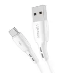 Kép 1/3 - USB és USB-C kábel VFAN Racing X05, 3A, 3m (fehér)
