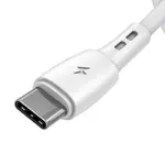 Kép 2/3 - USB és USB-C kábel Vipfan Racing X05, 3A, 3m (fehér)