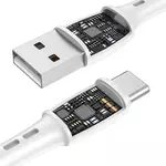 Kép 3/3 - USB és USB-C kábel Vipfan Racing X05, 3A, 3m (fehér)