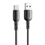 Kép 1/3 - USB és USB-C kábel VFAN Colorful X11, 3A, 1m (fekete)