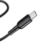 Kép 2/3 - USB és USB-C kábel VFAN Colorful X11, 3A, 1m (fekete)