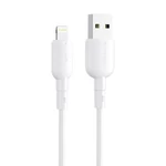 Kép 1/2 - USB és Lightning kábel VFAN Colorful X11, 3A, 1m (fehér)
