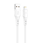 Kép 1/4 - USB és Lightning kábel VFAN Colorful X12, 3A, 1m (fehér)