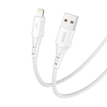 Kép 2/4 - USB és Lightning kábel VFAN Colorful X12, 3A, 1m (fehér)