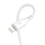 Kép 3/4 - USB és Lightning kábel VFAN Colorful X12, 3A, 1m (fehér)