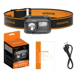 Kép 2/2 - Superfire HL23, fejlámpa, 220lm, USB-C