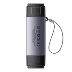 Kép 4/7 - Baseus Lite Series SD/TF memóriakártya olvasó, USB + USB-C (szürke)
