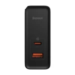 Kép 5/9 - Baseus GaN USB-C + USB fali töltő, 100W + 1m kábel (fekete)