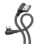 Kép 2/4 - USB-ről USB-C-re hajlított kábel Mcdodo CA-5280 LED, 1,8m (fekete)