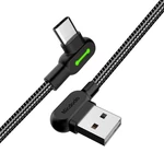 Kép 3/4 - USB-ről USB-C-re hajlított kábel Mcdodo CA-5280 LED, 1,8m (fekete)