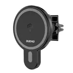 Kép 1/3 - Magnetic car holder Dudao F13 with Qi induction charger, 15W (black)