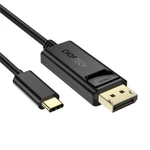 Kép 2/3 - USB-C to Display Port cable Choetech XCP-1801BK, unidirectional, 4K, 1.8m (black)