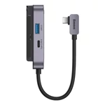 Kép 5/10 - Baseus PadJoy 4 az 1-ben hub, USB-C - USB 3.0 + HDMI + USB-C PD + mini jack 3,5 mm (szürke)