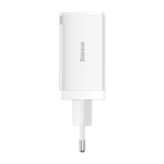Kép 3/8 - Baseus GaN5 Pro hálozati töltő, 2xUSB-C + USB, 65W (fehér)