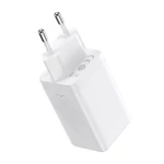 Kép 4/8 - Baseus GaN5 Pro hálozati töltő, 2xUSB-C + USB, 65W (fehér)