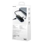 Kép 11/11 - Baseus AcmeJoy 5 az 1-ben hub, USB-C - 2xUSB 3.0, USB 2.0, USB-C PD, RJ45 (sötétszürke)