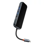 Kép 4/11 - Baseus AcmeJoy 5 az 1-ben hub, USB-C - 2xUSB 3.0, USB 2.0, USB-C PD, RJ45 (sötétszürke)