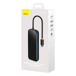 Kép 10/11 - Baseus AcmeJoy 5 az 1-ben hub, USB-C - 2xUSB 3.0, USB 2.0, USB-C PD, RJ45 (sötétszürke)