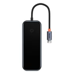 Kép 2/11 - Baseus AcmeJoy 5 az 1-ben hub, USB-C - 2xUSB 3.0, USB 2.0, USB-C PD, HDMI (sötétszürke)