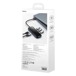 Kép 11/11 - Baseus AcmeJoy 5 az 1-ben hub, USB-C - 2xUSB 3.0, USB 2.0, USB-C PD, HDMI (sötétszürke)