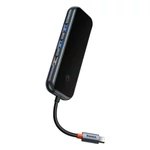 Kép 4/11 - Baseus AcmeJoy 5 az 1-ben hub, USB-C - 2xUSB 3.0, USB 2.0, USB-C PD, HDMI (sötétszürke)