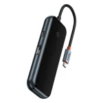 Kép 6/11 - Baseus AcmeJoy 5 az 1-ben hub, USB-C - 2xUSB 3.0, USB 2.0, USB-C PD, HDMI (sötétszürke)