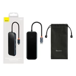 Kép 9/11 - Baseus AcmeJoy 5 az 1-ben hub, USB-C - 2xUSB 3.0, USB 2.0, USB-C PD, HDMI (sötétszürke)