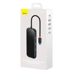 Kép 10/11 - Baseus AcmeJoy 5 az 1-ben hub, USB-C - 2xUSB 3.0, USB 2.0, USB-C PD, HDMI (sötétszürke)
